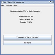 My CSV to XML Converter screenshot